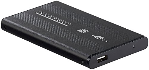 Xystec SATA Gehäuse: 2,5" Alu-Festplattengehäuse USB 2.0 für SATA-Festplatten (Festplatte Gehäuse, Externe Festplattengehäuse, Externes Laufwerk) von Xystec
