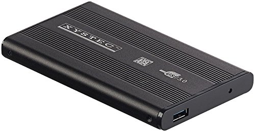 Xystec HDD Gehäuse: Externes USB-3.0-Festplattengehäuse für 2,5"-SATA-Festplatten (SATA Gehäuse, SATA USB Gehäuse, Externe Festplatte 2,5) von Xystec