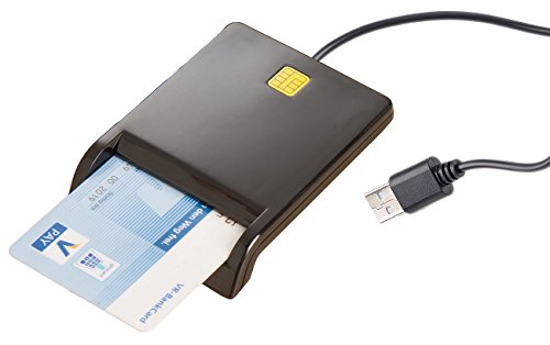 Xystec Kartenlesegerät: USB-Chipkarten-Leser & Smartcard-Reader, HBCI-fähig für Homebanking (Chipcard Reader, USB Chipkartenleser, Lesegerät für Gesundheitskarte) von Xystec