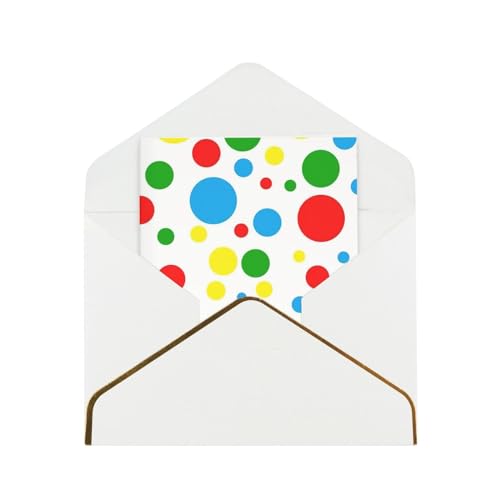 Xzsxhe Bunte Grußkarten/Karten mit Umschlägen, Karten-Set, Einladungen, Dankeskarten, Weiß von Xzsxhe