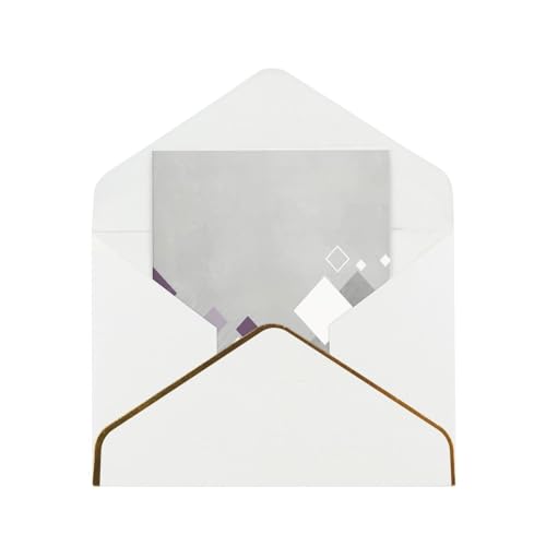 Xzsxhe Grußkarten/Karten mit Umschlägen, Karten-Set, Einladungen, Dankeskarten, verschiedene Farben, Weiß von Xzsxhe