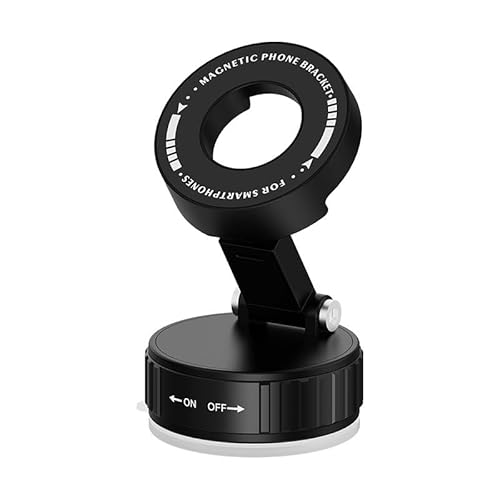 Magnetische Handyhalterung, Vakuum-Saugnapf-Handyhalter, 360°-Universal-Halterung, Armaturenbrett-Windschutzscheibe, stabile Saugnapfhalterung, Handyhalterung für Auto/Fitnessstudio/Spiegelrahmen von Xzyden
