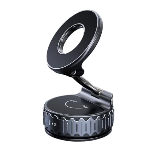 Magnetische Handyhalterung, Vakuum-Saugnapf-Handyhalterung, Armaturenbrett-Windschutzscheibe, stabile Saugnapfhalterung, Auto, Zuhause, Reisen, Hucker-Halter, 360°-Universalhalterung, faltbare von Xzyden