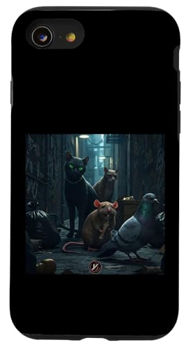 Dunkle Tiere Hülle für iPhone SE (2020) / 7 / 8 von Y.B YouthBlood