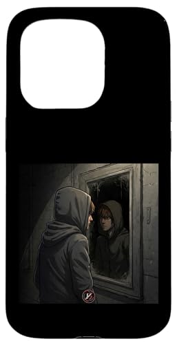 Junge starrt auf sein Spiegelbild Hülle für iPhone 15 Pro Junge starrt auf sein Spiegelbild Hülle für iPhone 15 Pro von Y.B YouthBlood