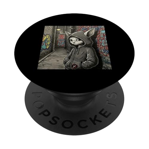 Weiße Katze PopSockets Klebender PopGrip Weiße Katze PopSockets Klebender PopGrip von Y.B YouthBlood