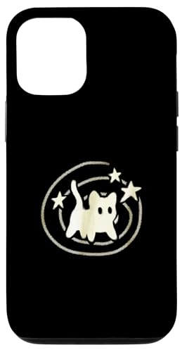 90er Jahre Y2K Gruselige Kater Katze hat Angst unter Sternenschwanz Hülle für iPhone 12/12 Pro von Y2K 90s Cat Tomcat for Women Men