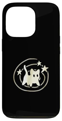 90er Jahre Y2K Gruselige Kater Katze hat Angst unter Sternenschwanz Hülle für iPhone 13 Pro von Y2K 90s Cat Tomcat for Women Men