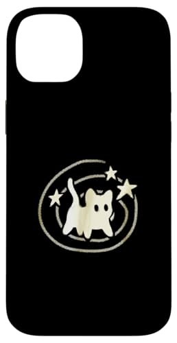 90er Jahre Y2K Gruselige Kater Katze hat Angst unter Sternenschwanz Hülle für iPhone 14 Plus von Y2K 90s Cat Tomcat for Women Men