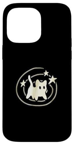 90er Jahre Y2K Gruselige Kater Katze hat Angst unter Sternenschwanz Hülle für iPhone 14 Pro Max von Y2K 90s Cat Tomcat for Women Men