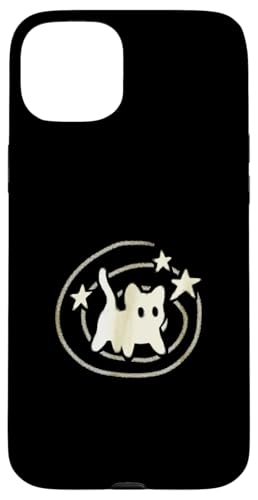 90er Jahre Y2K Gruselige Kater Katze hat Angst unter Sternenschwanz Hülle für iPhone 15 Plus von Y2K 90s Cat Tomcat for Women Men