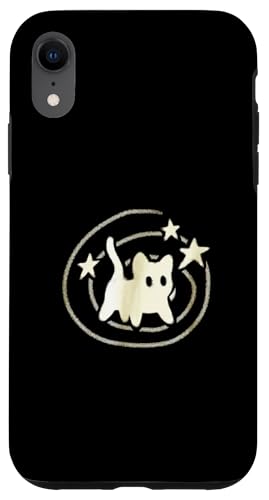 90er Jahre Y2K Gruselige Kater Katze hat Angst unter Sternenschwanz Hülle für iPhone XR von Y2K 90s Cat Tomcat for Women Men