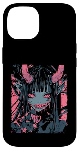 Hülle für iPhone 14 Anime Horror Girl Aesthetic Vaporwave Waifu Japanisches Mädchen Hülle für iPhone 14 Anime Horror Girl Aesthetic Vaporwave Waifu Japanisches Mädchen von Y2K Alt Clothes Grunge Tees For Men & Women