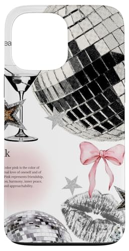 Hülle für iPhone 13 Pro Max Discokugel & Martini Cocktail Y2K Star Coquette Collage von Y2K Star Coquette Collage