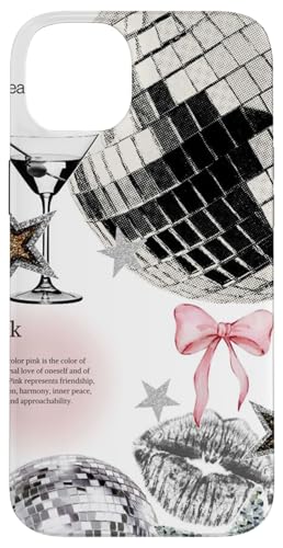Hülle für iPhone 14 Plus Discokugel & Martini Cocktail Y2K Star Coquette Collage von Y2K Star Coquette Collage