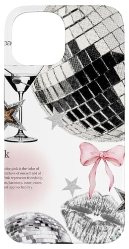 Hülle für iPhone 15 Discokugel & Martini Cocktail Y2K Star Coquette Collage von Y2K Star Coquette Collage
