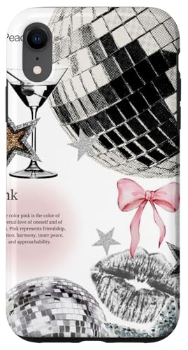 Hülle für iPhone XR Discokugel & Martini Cocktail Y2K Star Coquette Collage von Y2K Star Coquette Collage