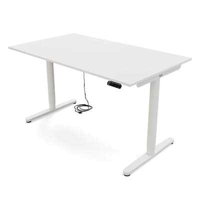 Yaasa elektrisch höhenverstellbarer Schreibtisch Desk Essential 140x80cm - Weiss von YAASA