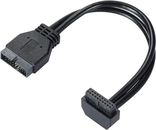YABOANG USB Kabel 3.0 Motherboard Front 19 Pin Stecker auf Buchse Verlängerungskabel High Speed Stecker von YABOANG