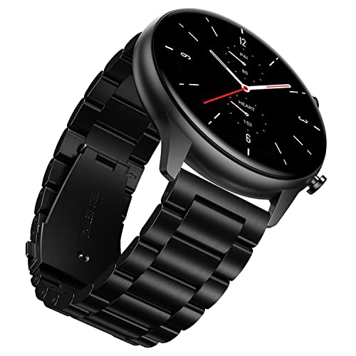 YABZOZ Armband Kompatibel mit Amazfit GTR 2 / GTR 2e / Stratos 3 / GTR 47mm / GTR 3 / GTR3 Pro Metall 22mm Armband YABZOZ Armband Kompatibel mit Amazfit GTR 2 / GTR 2e / Stratos 3 / GTR 47mm / GTR 3 / GTR3 Pro Metall 22mm Armband von YABZOZ