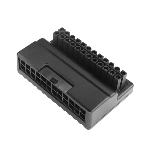 90 Degree ATX 24Pin Adapter YACSEJAO 24Pin ATX Male to Female Power PSU Port 90-Degree Adapter Board for Desktop Motherboard Power Supply von YACSEJAO