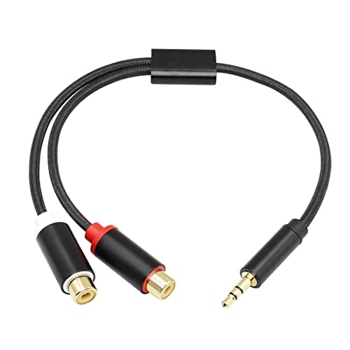 YACSEJAO 1/8 Stereo-Klinkenstecker auf 2 Cinch-Buchse, Y-Splitter, Phono-Audiokabel, vergoldet, für Smartphone, Tablet, MP3, Heimkino, Lautsprecher, HDTV YACSEJAO 1/8 Stereo-Klinkenstecker auf 2 Cinch-Buchse, Y-Splitter, Phono-Audiokabel, vergoldet, für Smartphone, Tablet, MP3, Heimkino, Lautsprecher, HDTV von YACSEJAO