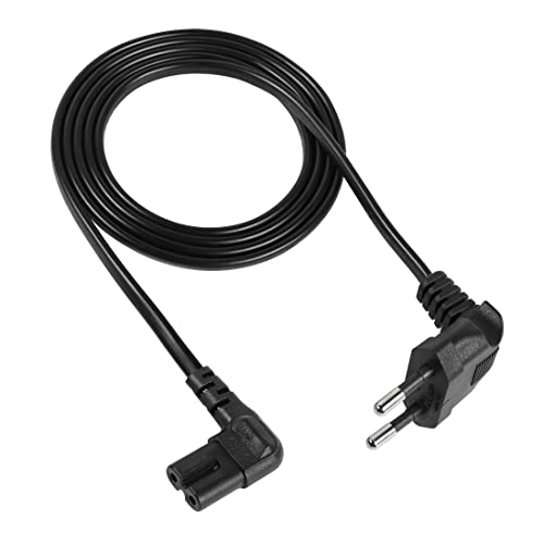 YACSEJAO 1.5m Euro Netzkabel Stromkabel Strom Kabel - Euro-Stecker Typ C auf C7 Buchse 90°Gewinkelt Euro-Netzkabel Kleingerätekabel Euro 8 - für TV, Konsole, Radio, Netzteil Blu-Ray… YACSEJAO 1.5m Euro Netzkabel Stromkabel Strom Kabel - Euro-Stecker Typ C auf C7 Buchse 90°Gewinkelt Euro-Netzkabel Kleingerätekabel Euro 8 - für TV, Konsole, Radio, Netzteil Blu-Ray… von YACSEJAO