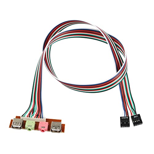 YACSEJAO 7.4 USB Frontpanel Kabel HUB Computer Chassis Front Panel Desktop Audio Port Mic Kopfhörer Kabel Gadget 67cm Universal Edition YACSEJAO 7.4 USB Frontpanel Kabel HUB Computer Chassis Front Panel Desktop Audio Port Mic Kopfhörer Kabel Gadget 67cm Universal Edition von YACSEJAO