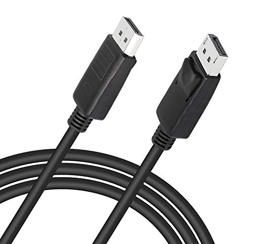 YACSEJAO DisplayPort-Kabel DP-Stecker auf DP-Stecker 5-Fuß-Kabel, kompatibel für Gaming-Monitor, TV, PC, Laptop und mehr (1,5 m) von YACSEJAO