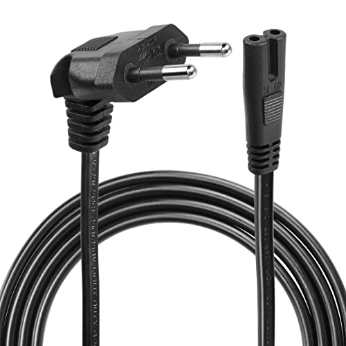 YACSEJAO Euro Anschlusskabel Typ C Eurostecker CEE 7/16 auf C7 Buchse 90 Degree Euro-Netzkabel Stromkabel für Laptop, Konsolen, Radios,Blu-Ray Haushaltsgeräte,1.5m YACSEJAO Euro Anschlusskabel Typ C Eurostecker CEE 7/16 auf C7 Buchse 90 Degree Euro-Netzkabel Stromkabel für Laptop, Konsolen, Radios,Blu-Ray Haushaltsgeräte,1.5m von YACSEJAO