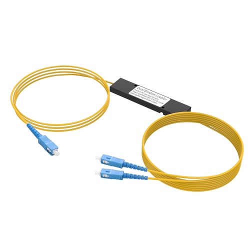 YACSEJAO Optischer SC/UPC Glasfaser-Splitter Optischer Singlemode-Splitter 1x2 FBT Splitter Modul mit SC UPC 1310-1550nm Schnittstelle für FTTH,Fiber Optic LAN YACSEJAO Optischer SC/UPC Glasfaser-Splitter Optischer Singlemode-Splitter 1x2 FBT Splitter Modul mit SC UPC 1310-1550nm Schnittstelle für FTTH,Fiber Optic LAN von YACSEJAO