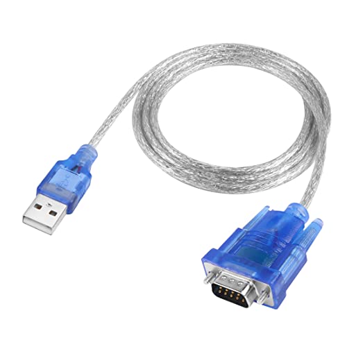 YACSEJAO USB zu Seriell (9 Pin) Adapter DB9 Stecker RS-232 zu USB 2.0 Konverter Kabel für Windows 10 8 7 VISTA XP Mac OS, 1.2M von YACSEJAO