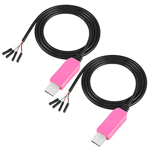 YACSEJAO USB zu TTL Serielles Kabel CH340 Modul USB zu TTL Debug Kabel 6 Pin Buchsenleiste für Win 7/8/XP/VISTA(2 Pack) von YACSEJAO