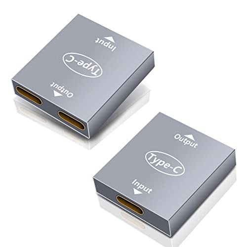 Yacsejao USB-C-Splitter, Dual-USB-C-Ladegerät, Adapter, USB-Buchse auf Buchse, doppelter USB-C-Port, Hub, Ladegerät, Netzteiladapter, Splitter, 2 Stück von YACSEJAO