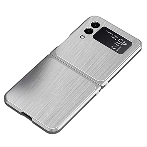 Case for Samsung Galaxy Z Flip 3 Heavy Duty Dual Layers Hybrid Hard Back Shockproof Protection Cover, Magnetic Adsorption Anti-Scratch Metal Protective Case,Silver Case for Samsung Galaxy Z Flip 3 Heavy Duty Dual Layers Hybrid Hard Back Shockproof Protection Cover, Magnetic Adsorption Anti-Scratch Metal Protective Case,Silver von YAGELANG