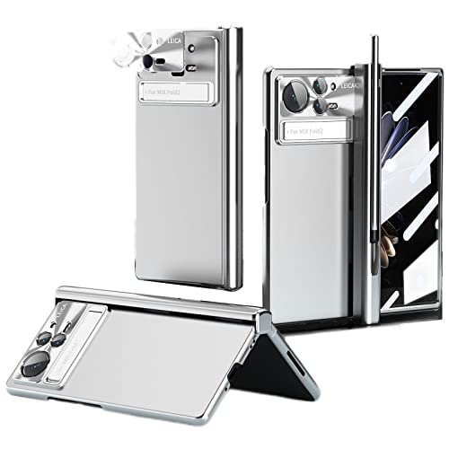 Case for Xiaomi Mix Fold 2 with S Pen Holder, Magnetic Hinge Protection Hard PC Case with Screen Protector Full Protection Phone Cover for Xiaomi Mix Fold 2,Silver Case for Xiaomi Mix Fold 2 with S Pen Holder, Magnetic Hinge Protection Hard PC Case with Screen Protector Full Protection Phone Cover for Xiaomi Mix Fold 2,Silver von YAGELANG