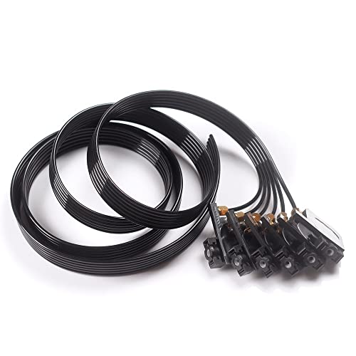 Druckerteile- 1,5 m 6 Farbe UV-Tintenrohrschlauch-Rohrzeile mit UV-Quadrat kleiner Dämpfer-Schraubnüsse oder for Epson UV R330 L800 L805 L1800 R1390 (Color : 6 lines ink tube) von YAKESTYLE