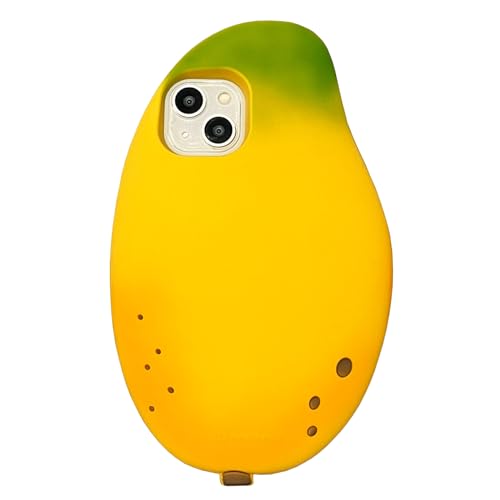 YAKVOOK 3D-Cartoon-Schutzhülle für iPhone 15 Pro Max, Kawaii-Handyhülle, niedlich, lustige Mango-Schutzhülle für Frauen, weiches Silikon, stoßfest, für iPhone 15 Pro Max YAKVOOK 3D-Cartoon-Schutzhülle für iPhone 15 Pro Max, Kawaii-Handyhülle, niedlich, lustige Mango-Schutzhülle für Frauen, weiches Silikon, stoßfest, für iPhone 15 Pro Max von YAKVOOK