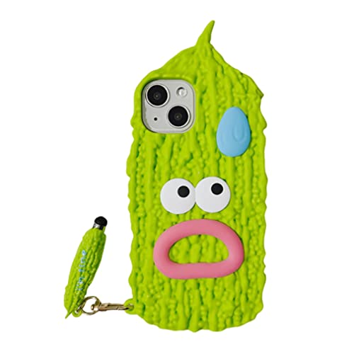YAKVOOK Kawaii-Handyhüllen für iPhone 12/12 Pro, niedliche Cartoon-Balsam-Birnen-Handyhülle mit Balsam-Birnen-Eingabestift, weiche Silikon, stoßfeste Abdeckung für Frauen und Mädchen von YAKVOOK