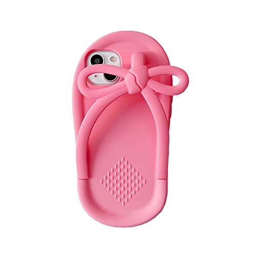 YAKVOOK Kawaii-Handyhüllen für iPhone 14 Plus, niedliche Cartoon-Flip-Flops, rosa, einzigartige lustige Schutzhülle, 3D-Schutzhülle für iPhone 14 Plus, weiches Silikon, stoßfest, für Damen und Mädchen YAKVOOK Kawaii-Handyhüllen für iPhone 14 Plus, niedliche Cartoon-Flip-Flops, rosa, einzigartige lustige Schutzhülle, 3D-Schutzhülle für iPhone 14 Plus, weiches Silikon, stoßfest, für Damen und Mädchen von YAKVOOK