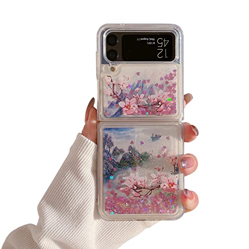 YAKVOOK Schutzhülle für Samsung Galaxy Z Flip 3 5G 2021, Glitzer-Hülle, flüssig, glitzernd, luxuriös, fließender Treibsand, transparent, für Mädchen und Frauen für Galaxy Z Flip 3 YAKVOOK Schutzhülle für Samsung Galaxy Z Flip 3 5G 2021, Glitzer-Hülle, flüssig, glitzernd, luxuriös, fließender Treibsand, transparent, für Mädchen und Frauen für Galaxy Z Flip 3 von YAKVOOK