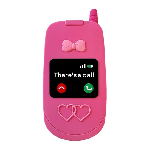 YAKVOOK Kawaii Schutzhülle für iPhone 12/12 Pro, 3D-Silikon, Retro-Spiegel, lustig, niedlich, weiches Gummi, stoßfest von YAKVOOK