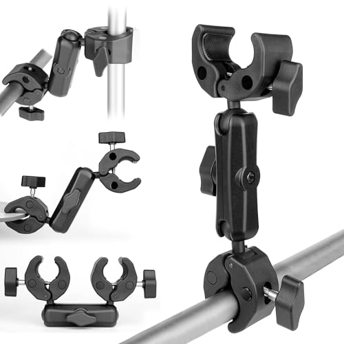 YALLSAME Doppel Super Clamp Kamerahalterung mit Magic Arm & 360° Rotation Doppelkugelkopf Adapter für Kamera Schreibtisch Studio Fotografie Reflektor Lichtmast Stick Ast Motorrad Regenschirm YALLSAME Doppel Super Clamp Kamerahalterung mit Magic Arm & 360° Rotation Doppelkugelkopf Adapter für Kamera Schreibtisch Studio Fotografie Reflektor Lichtmast Stick Ast Motorrad Regenschirm von YALLSAME