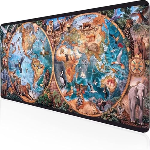 - Übergröße DEUTSCHES Layout Mauspad 800 x 400mm Weltkarte - XXXL Mousepad groß mit Motiv - Tischunterlage Large Size - XXL Gaming z.B. für Maus und Tastatur Tier Karte - Übergröße DEUTSCHES Layout Mauspad 800 x 400mm Weltkarte - XXXL Mousepad groß mit Motiv - Tischunterlage Large Size - XXL Gaming z.B. für Maus und Tastatur Tier Karte von YALNSENN