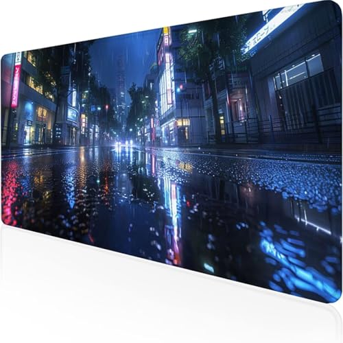 XXL Speed Gaming Mauspad 600 x 300mm - XXL Mousepad - Tischunterlage Large Size - verbessert Präzision und Geschwindigkeit Japan Stadt XXL Speed Gaming Mauspad 600 x 300mm - XXL Mousepad - Tischunterlage Large Size - verbessert Präzision und Geschwindigkeit Japan Stadt von YALNSENN