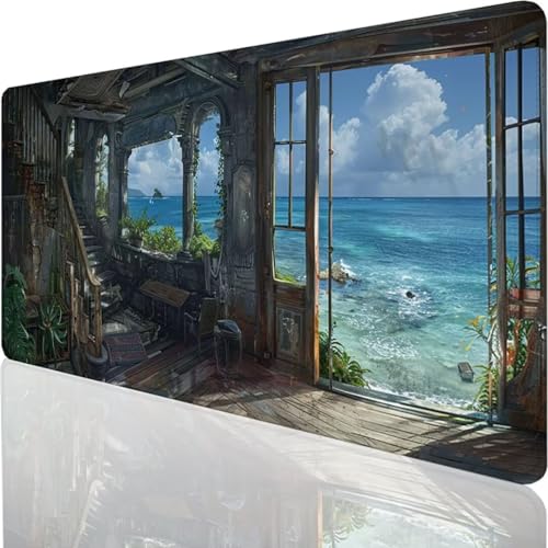 XXL Speed Gaming Mauspad Blau Ozean 900x400x3mm Schreibtischunterlage Filz - XXL Mousepad - Tischunterlage Large Size - verbessert Präzision und Geschwindigkeit G-Q XXL Speed Gaming Mauspad Blau Ozean 900x400x3mm Schreibtischunterlage Filz - XXL Mousepad - Tischunterlage Large Size - verbessert Präzision und Geschwindigkeit G-Q von YALNSENN