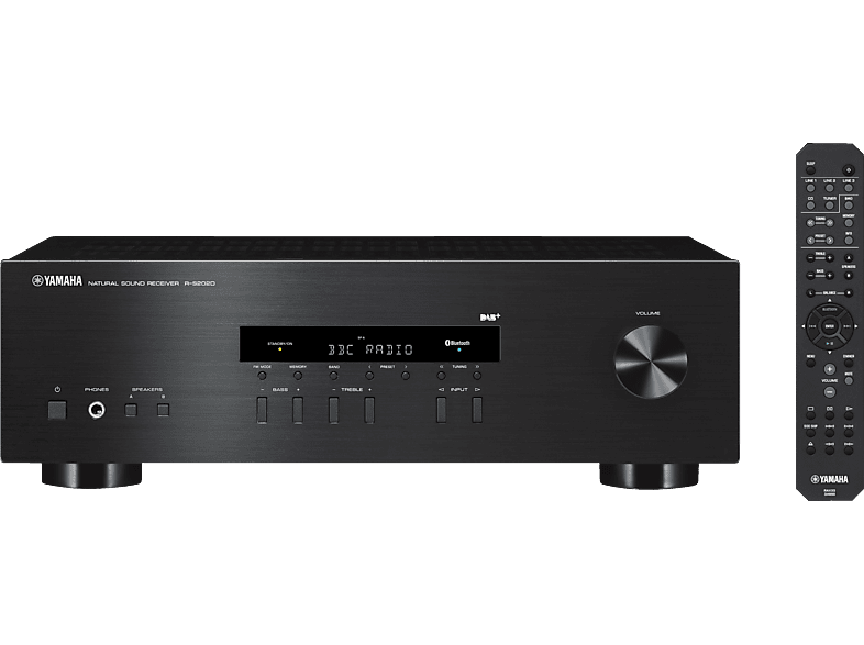 YAMAHA R-S202D Stereo-Receiver (2 Kanäle, 115 Watt pro Kanal, Schwarz) von YAMAHA