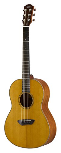 Yamaha CSF3MVN Westerngitarre natur, Handliche und edle Akustikgitarre mit sattem Sound, Ideal für unterwegs, Inklusive Gitarrentasche, ¾ Mensur von YAMAHA