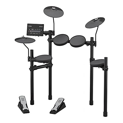 Yamaha DTX402K Elektronisches Schlagzeug, akustische Effekte und elektronische Sounds für eine ideale Stimme, 10 integrierte Trainingsfunktionen, App für iOS/Android erhältlich, Schwarz von YAMAHA