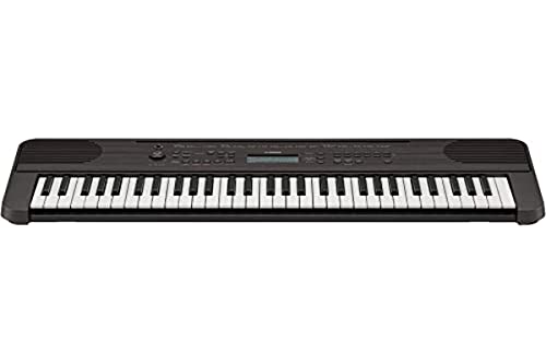 Yamaha Digital Keyboard PSR-E360DW, dunkle Walnuss – Digitales Einsteiger-Keyboard mit 61 Tasten mit Anschlagdynamik – Portable Keyboard im vielseitigen Design für jeden Wohnraum von YAMAHA
